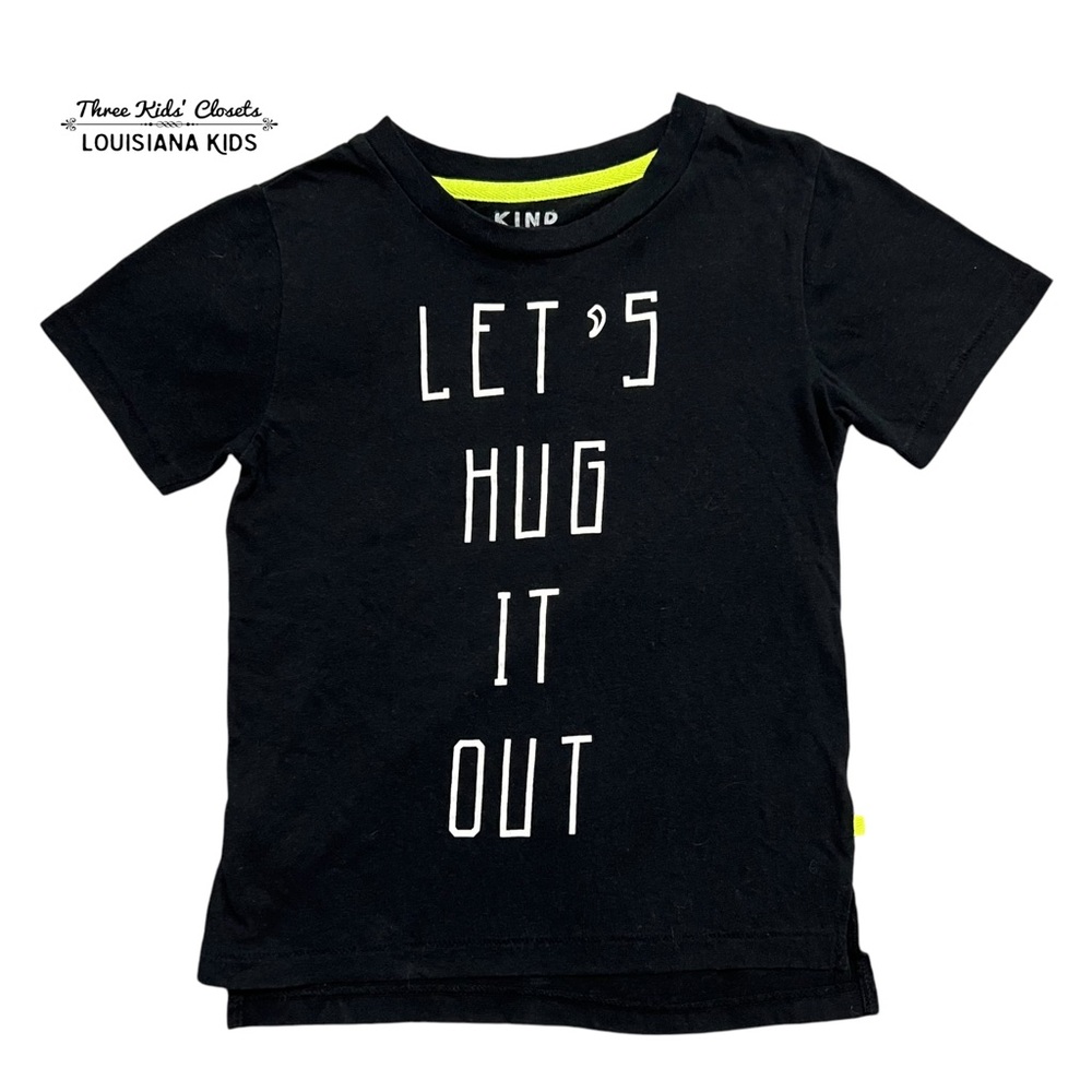 Kind is Cool Sz S Black Let’s Hug it Out Tee Shirt